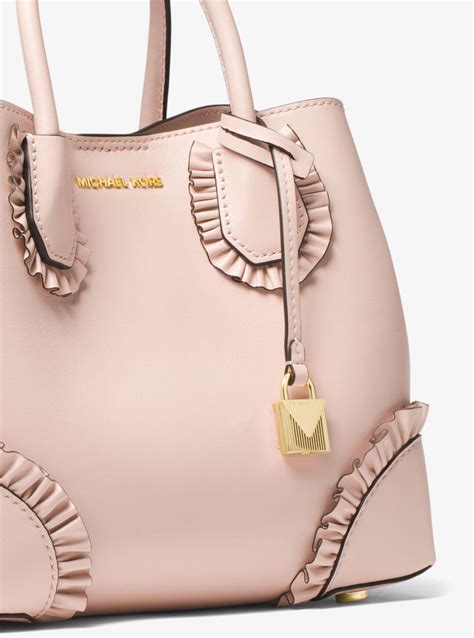 michael kors mercer pink ruffle purse|Michael Kors mercer mini.